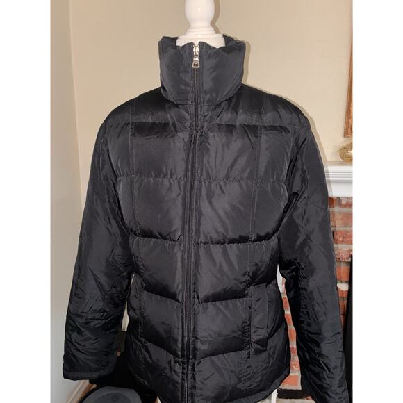GUESS Puffer Jacket Small Black Snow Ski 80% Down 20% Waterfowl Feather - Picture 1 of 9